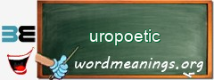 WordMeaning blackboard for uropoetic